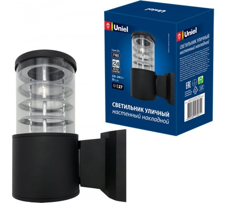 Уличный светильник под лампу Е27 Uniel UUL-S11A 60W/E27 IP65 BLACK UL-00006809