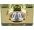 Светильник декоративный ЭРА DK8 GD/YL стекло квадрат MR16,12V/220V, 50W, золото/зеркальный желтый (50) C0043738 1