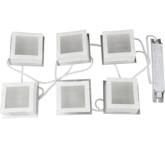 Светильники Uniel ULP-1010, 42W/4000К, IP40, GRILYATO, WHITE, KIT06, светодиодные, потолочные, встраиваемые UL-00007427