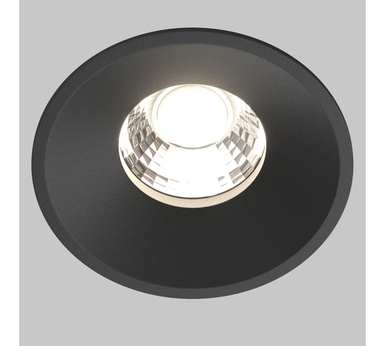 Встраиваемый светильник MAYTONI Round LED 12W Алюминий Черный DL058-12W-DTW-B