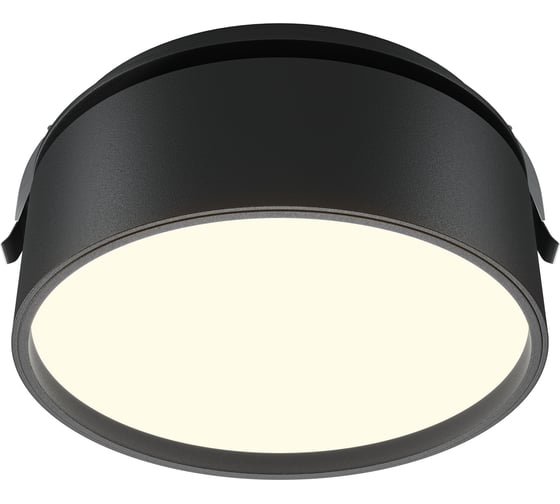 Встраиваемый светильник MAYTONI Onda LED 18W Алюминий Черный DL024-18W3K-B