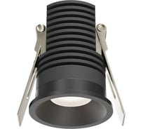 Встраиваемый светильник MAYTONI Mini LED 7W Алюминий Черный DL059-7W4K-B