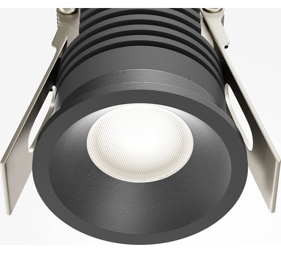 Встраиваемый светильник MAYTONI Mini LED 7W Алюминий Черный DL059-7W4K-B