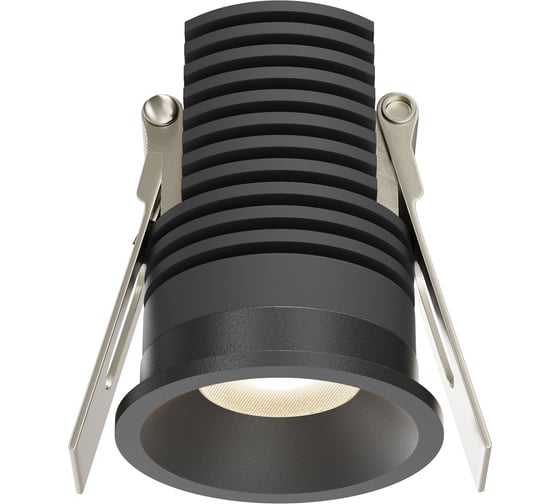 Встраиваемый светильник MAYTONI Mini LED 7W Алюминий Черный DL059-7W3K-B 1