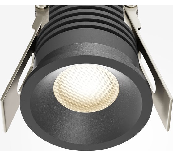 Встраиваемый светильник MAYTONI Mini LED 7W Алюминий Черный DL059-7W3K-B