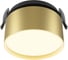 Встраиваемый светильник MAYTONI Onda LED 12W Алюминий Черный и Матовое золото DL024-12W3K-BMG 1