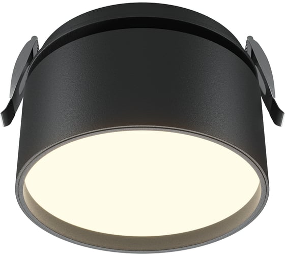 Встраиваемый светильник MAYTONI Onda LED 12W Алюминий Черный DL024-12W-DTW-B