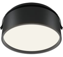 Встраиваемый светильник MAYTONI Onda LED 18W Алюминий Черный DL024-18W4K-B