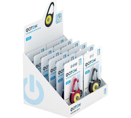 Светодиодный фонарь-брелок ФОТОН K-120 2хCR2032 в комплекте, ассорти 23176