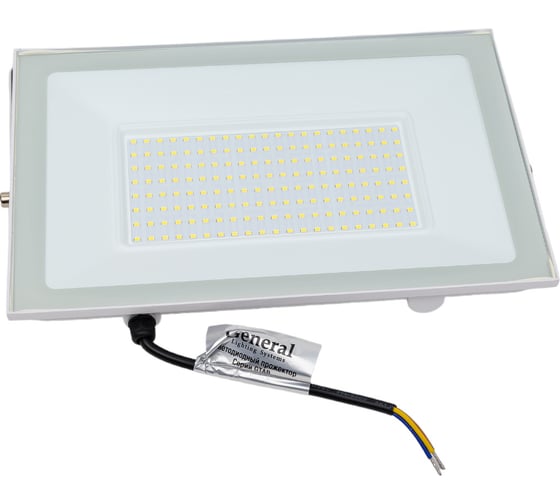 Светодиодный прожектор General Lighting Systems 150Вт 10550Лм 6500К Холодный белый свет IP65 Белый GTAB-150BT-IP65-6500-W 403130