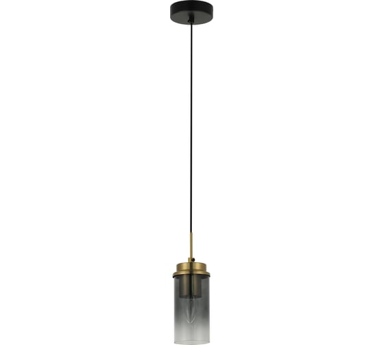 Потолочная люстра Schaffner Milizia 3485-1P, цвет черный/бронза. Освещение до 5 кв.м, мощность 40 Вт Milizia 3485-1P BK+CU