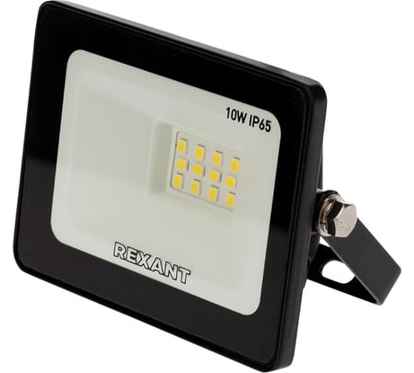 Светодиодный прожектор REXANT, 10 Вт 200–260В IP65 800 лм 6500 K холодный свет 605-001