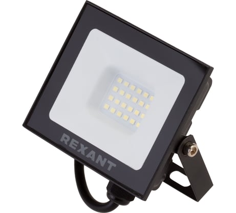 Светодиодный прожектор REXANT, 30Вт 200–260В IP65 2400лм 6500K холодный свет 605-003