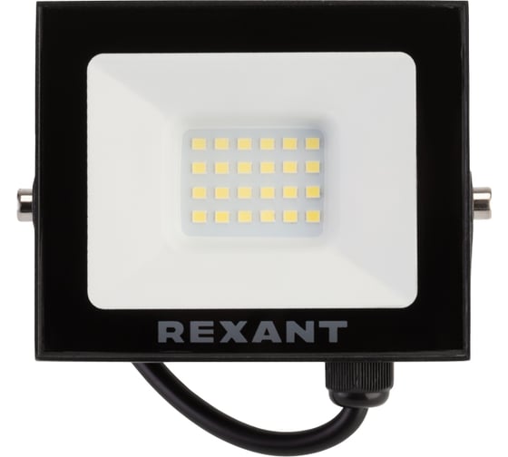Светодиодный прожектор REXANT, 30Вт 200–260В IP65 2400лм 6500K холодный свет 605-003