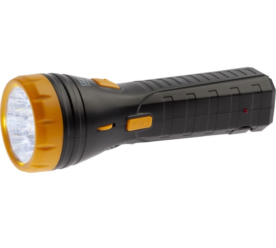 Ручной светодиодный аккумуляторный фонарь ТРОФИ TA12 4V1Ah, FM-радио, 9xLED, Б0014511