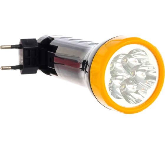 Аккумуляторный светодиодный ручной фонарь ТРОФИ TA15 мощный яркий 4V1Ah 2в1 5xLED 6SMD Б0016863