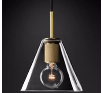 Подвесной светильник IMPERIUMLOFT RH Utilitaire Funnel Pendant Brass 123649-22