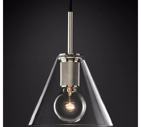 Подвесной светильник IMPERIUMLOFT RH Utilitaire Funnel Pendant Silver 123650-22