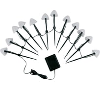 Садовый светильник на солнечной батарее Uniel USL-S-830/PM020 MULTICOLOR MUSHROOMS SET12 UL-00011676