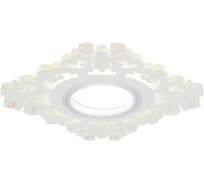 Светильник Gauss Backlight BL131 Квадрат/узор. Белый, Gu5.3, 3W, LED 3000K 1/40 BL131