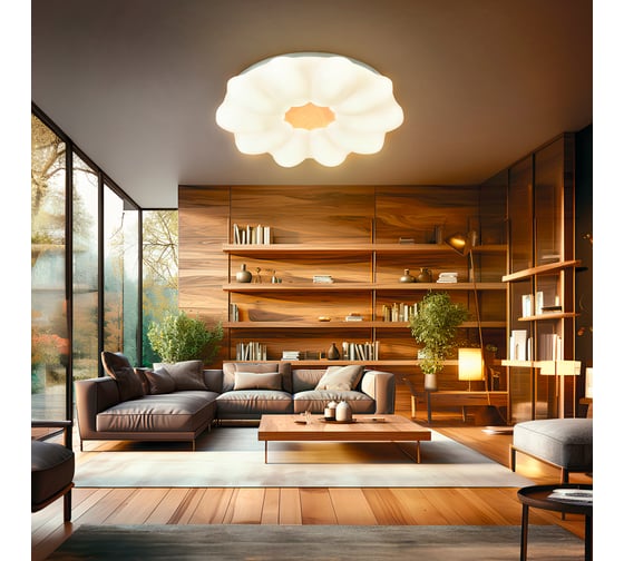 Потолочный светильник REXANT Leo, LUMI Line, 450x90мм, белый 650-1061
