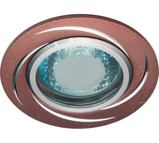 Встраиваемый потолочный светильник FERON GS-M362BR MR16, 50W, G5.3, коричневый 28223