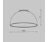 Подвесной светильник MAYTONI Bowl LED 20W, Алюминий, Черный TR126B-20W4K-B 5