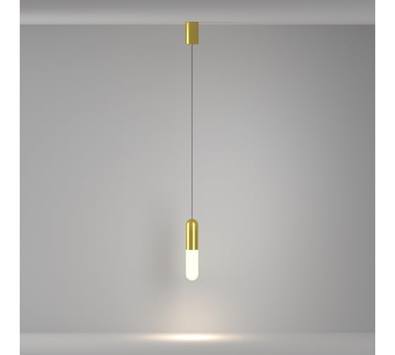Подвесной светильник MAYTONI Mist LED 12W алюминий и стекло Латунь P101PL-L300-12W3K-BS