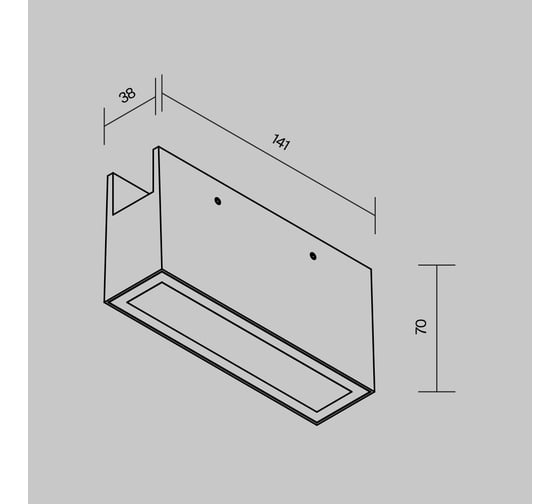 Уличный трековый светильник MAYTONI Points O-TR01-2-S-10WB3K