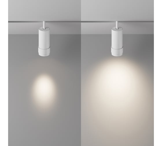 Трековый светильник MAYTONI Focus Zoom LED 12W Алюминий Белый TR212-1-12WTW-DD-Z-W