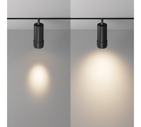 Трековый светильник MAYTONI Focus Zoom LED 12W Алюминий Черный TR211-1-12W3K-Z-B