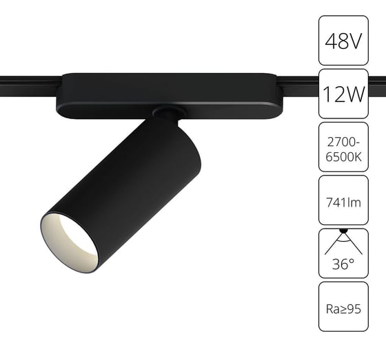 Магнитный трековый светильник ARTE LAMP RAPID SMART A2958PL-1BK