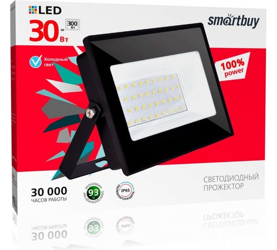 Светодиодный (LED) прожектор Smartbuy FL SMD Pro 30W/6500K/IP65 SBL-EFLSMD-30-65