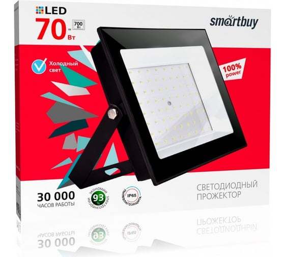 Светодиодный (LED) прожектор Smartbuy FL SMD Pro 70W/6500K/IP65 SBL-EFLSMD-70-65