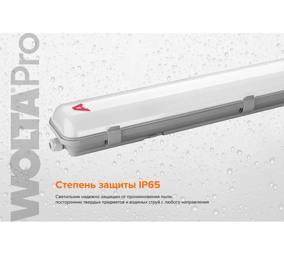 Светильник Wolta PRO УльтраПРОМ с БАП Матовый EM1 ДСП04-36-041-4К