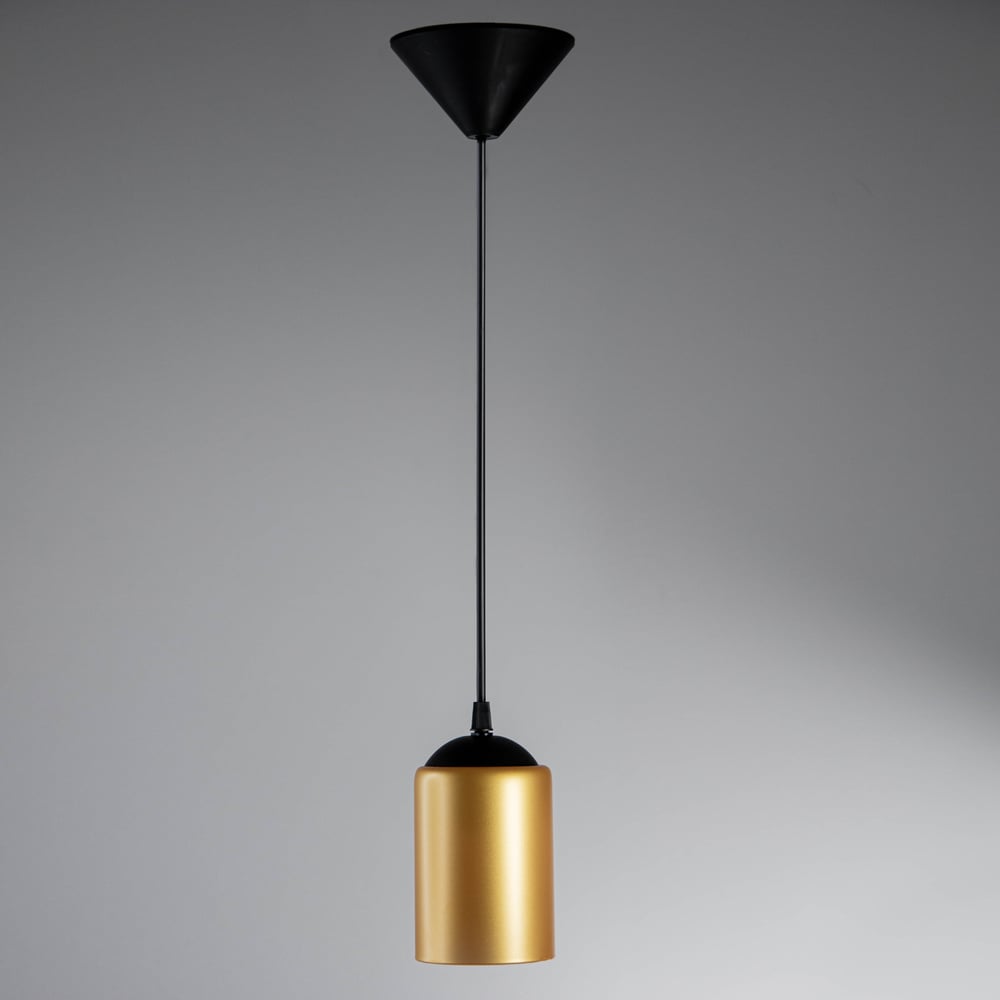 Светильник потолочный подвесной ЭЛЕТЕХ Эко Лофт,золотисто-черный ...