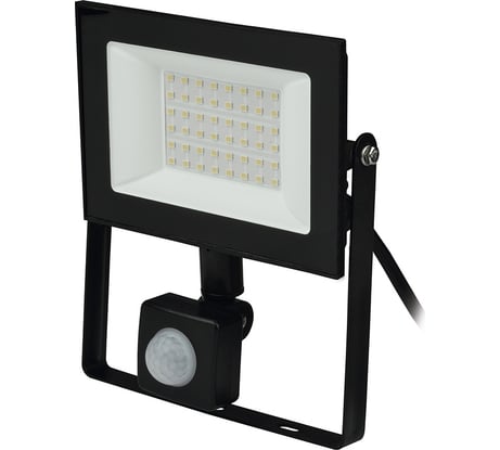 Светодиодный прожектор Uniel ULF-F62-50W/6500K SENSOR IP54 200-240В BLACK UL-00007126