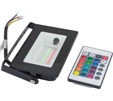 Светодиодный прожектор Uniel ULF-F60-20W/RGB IP65 200-240В BLACK UL-00007144