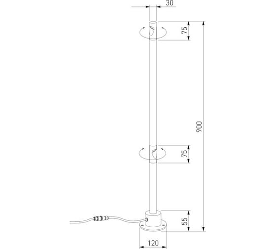 Светильник садово-парковый светодиодный Elektrostandard Latent 35174/F черный a066696