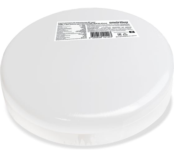 Cветодиодный светильник Smartbuy BT Круг 30Вт с ДД/6500K/IP65 /60 SBL-BTR30-65ms