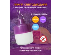 Лампа светодиодная Фарлайт аккумуляторная с антимоскитным режимом и компасом 600 лм 1800/4000/6500 К FAR000265