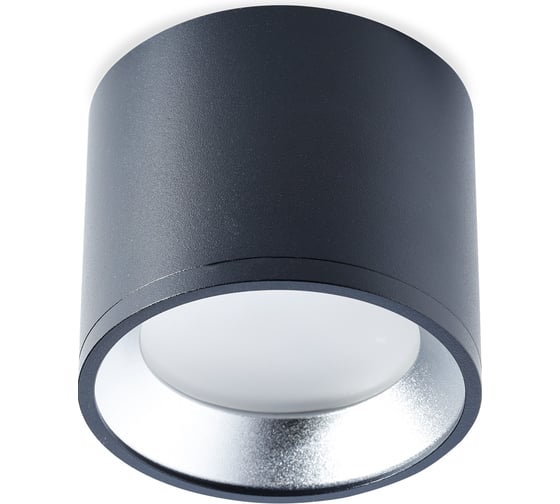 Светильник Smartbuy TS2005 96x80 мм, накладной, под лампу GX53, черный-серебро SBL-TS2005-GX53-bs