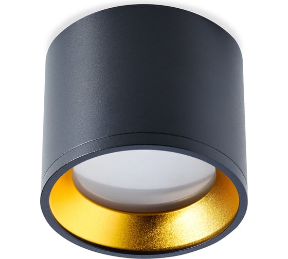 Светильник Smartbuy TS2005 96x80 мм, накладной, под лампу GX53, черный-золото SBL-TS2005-GX53-bg 1
