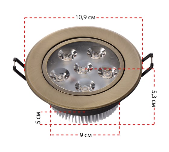 Встраиваемый светильник MW LIGHT Круз 637013106