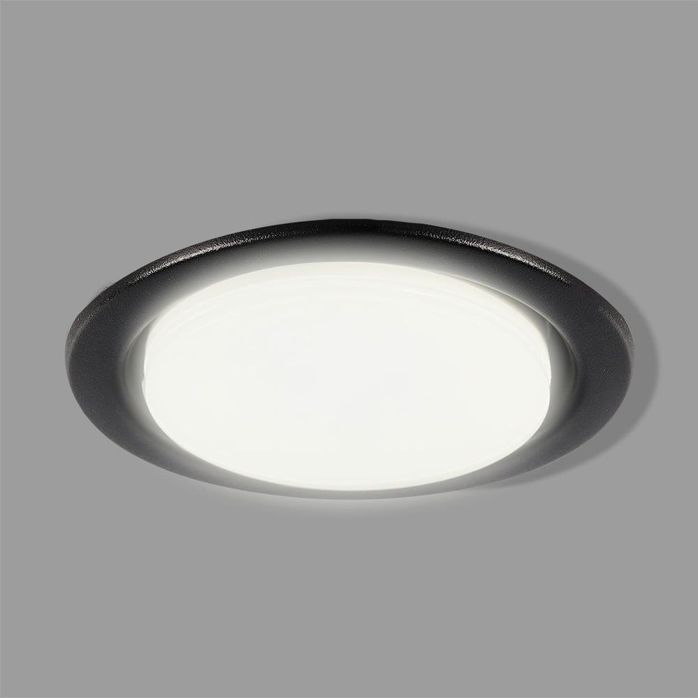 Светильник встраиваемый под лампу GX53 Smartbuy черный матовый металл ...