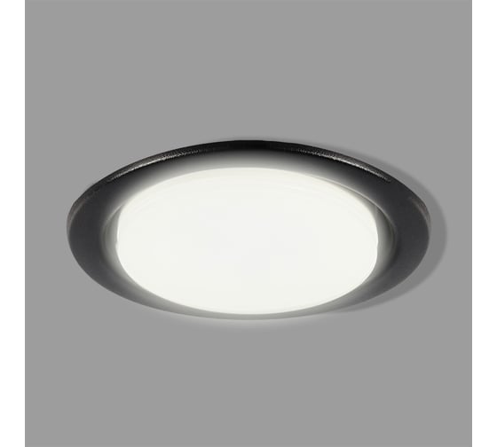 Светильник встраиваемый под лампу GX53 Smartbuy черный матовый металл SBL-04BKMT-GX53 1