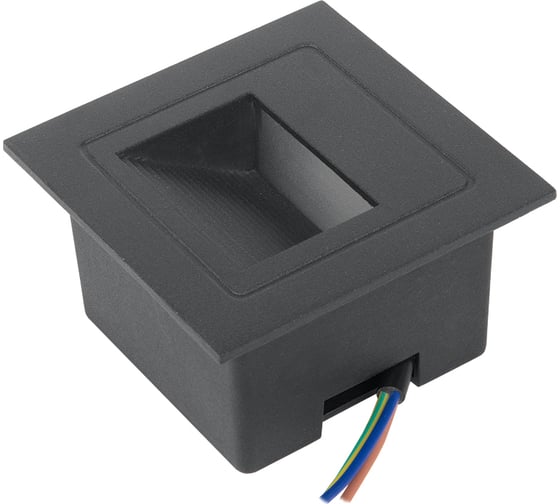 Светильник для ступеней General Lighting Systems квадрат GSTL-ST1-1BT-5K Черный (пластик) 460102