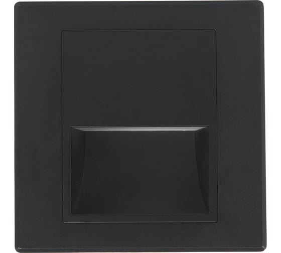Светильник для ступеней General Lighting Systems квадрат GSTL-ST1-1BT-5K Черный (пластик) 460102