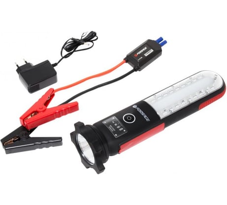 Фонарь светодиодный аккумуляторный Forsage с накопителем и функцией пуска а/м F-01396(19692)