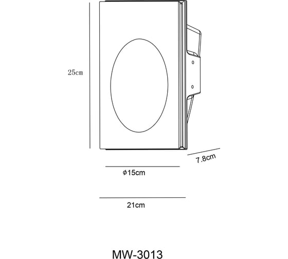 Светильник Arte Lamp A3113AP-1WH